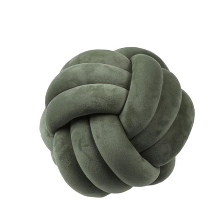 Knotted Plush Ball Round Throw Pillow – Soft Decorative Knot Cushion for Sofa, Bed & Home Décor