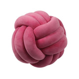 Knotted Plush Ball Round Throw Pillow – Soft Decorative Knot Cushion for Sofa, Bed & Home Décor