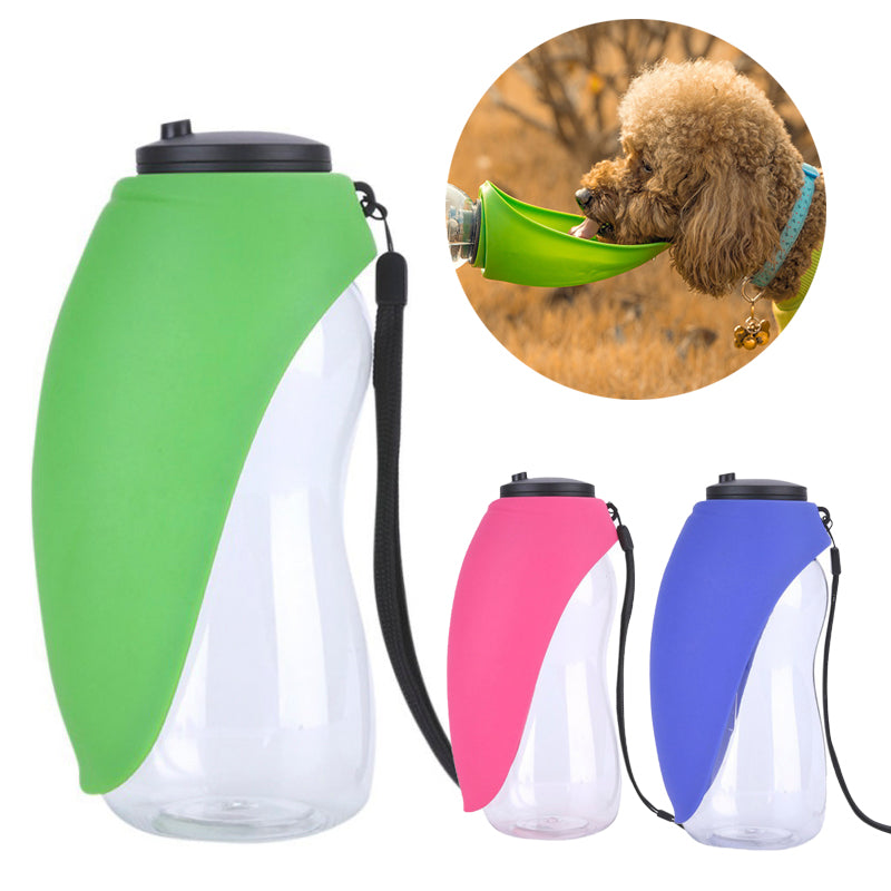 Portable Dog Water Bottle with Drinking Bowl – Travel Pet Water Dispenser for Small & Large Dogs | Leak-Proof Outdoor Feeding Cup