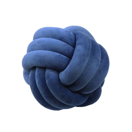 Knotted Plush Ball Round Throw Pillow – Soft Decorative Knot Cushion for Sofa, Bed & Home Décor
