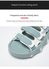 Summer Platform Beach Sandals with Wear‑Resistant Soles