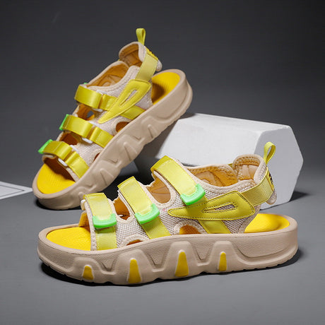 Summer Platform Beach Sandals with Wear‑Resistant Soles