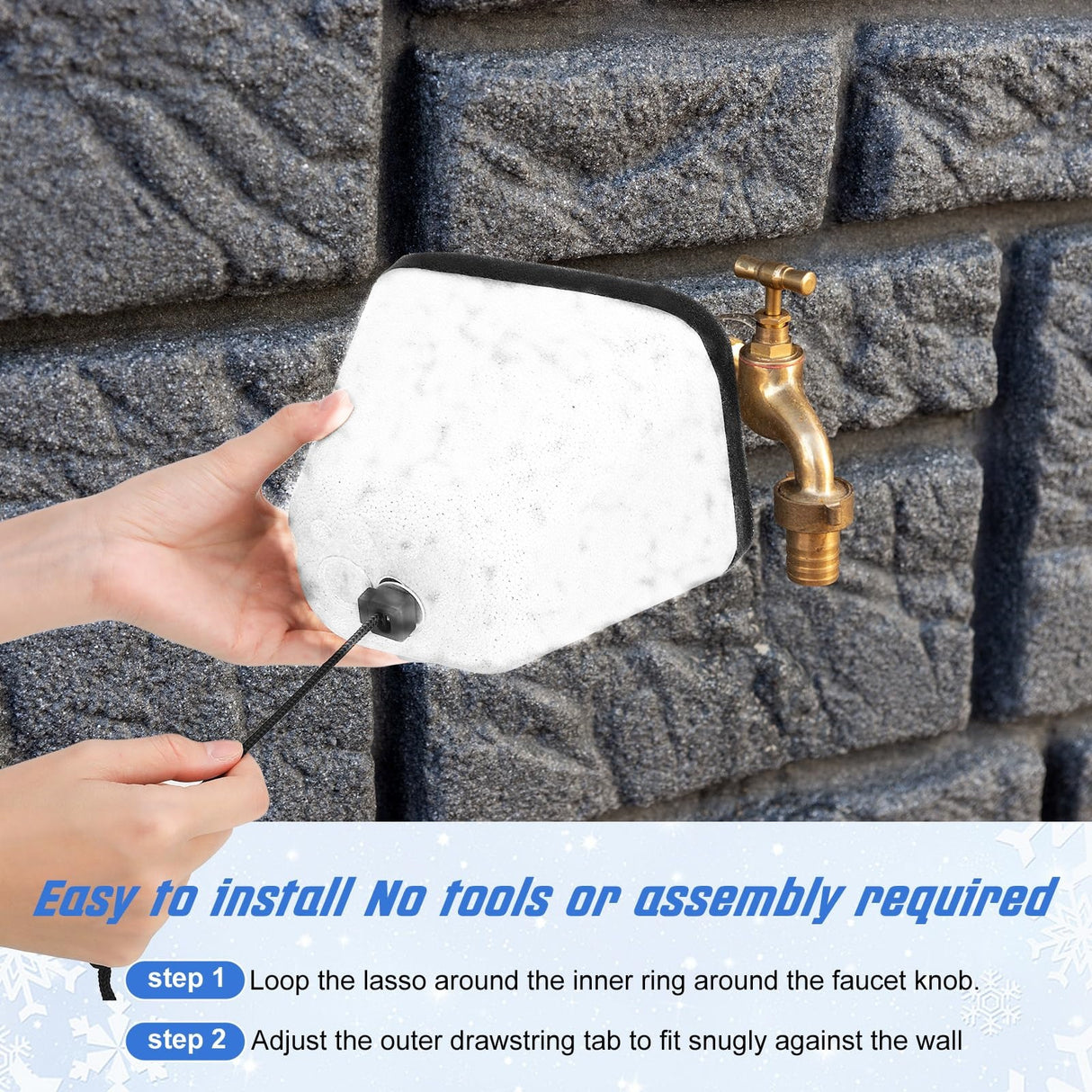 Outdoor Winter Foam Faucet Cover – Anti‑Freeze Insulated Spigot Protector for Cold Weather, Leak‑Proof Freeze Protection