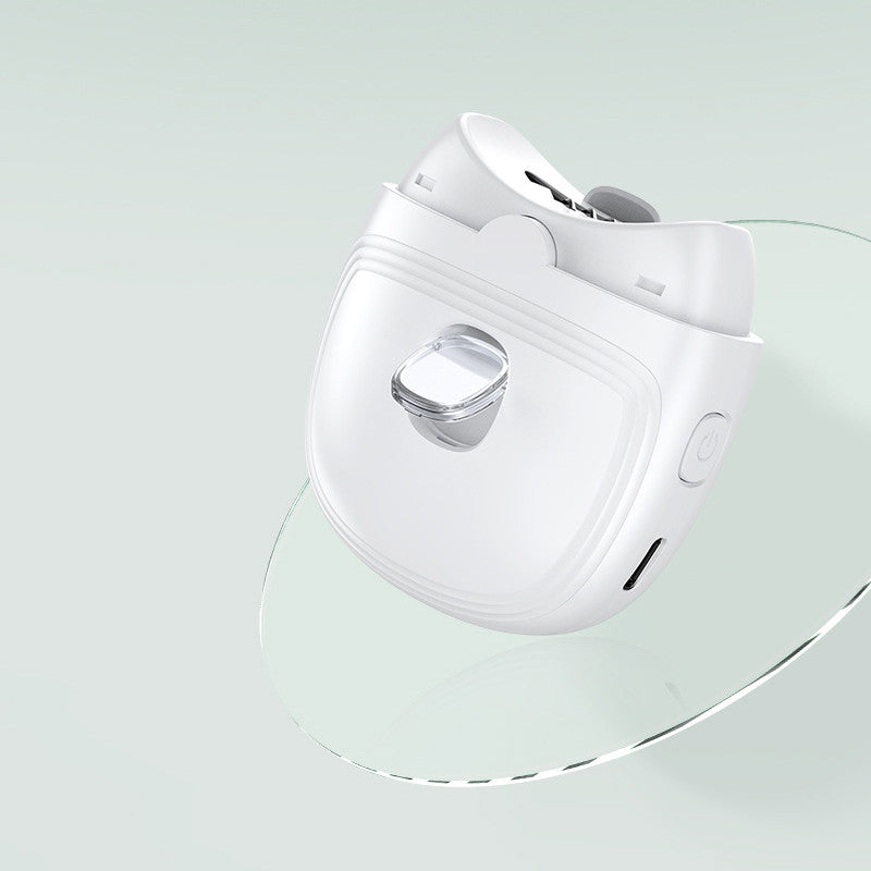 Electric Nail Scissors Rechargeable Mini Nail Clippers – Automatic Nail Trimmer with LED Light for Children & Adults, Manicure & Polishing Tool