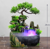 Small Rockery Water Tank Humidifier – Desktop Office Fish Tank Style Air Humidifier with Decorative Rockery Design