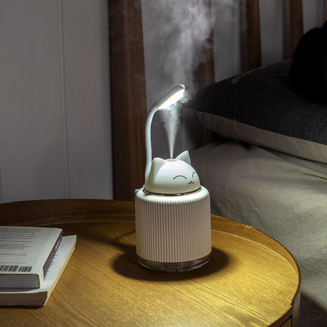 Ultrasonic Air Humidifier for Home & Office – Cartoon Rabbit 250ML USB Essential Oil Diffuser with LED Night Light