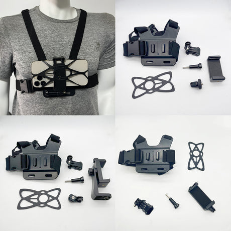 Adjustable Chest Mount Phone Holder – Hands-Free Recording