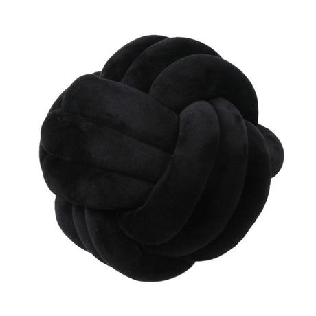 Knotted Plush Ball Round Throw Pillow – Soft Decorative Knot Cushion for Sofa, Bed & Home Décor