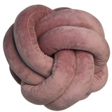 Knotted Plush Ball Round Throw Pillow – Soft Decorative Knot Cushion for Sofa, Bed & Home Décor