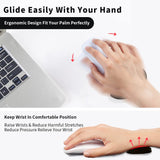 Ergonomic Mouse Wrist Rest Mouse Pad – Silicone Gel Non-Slip Streamline Wrist Support Mat for Office, Gaming & PC Use