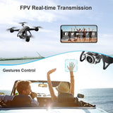V14 6K Dual Camera FPV Drone — Portable WiFi RC Quadcopter with 2 Batteries for Beginners & Pros
