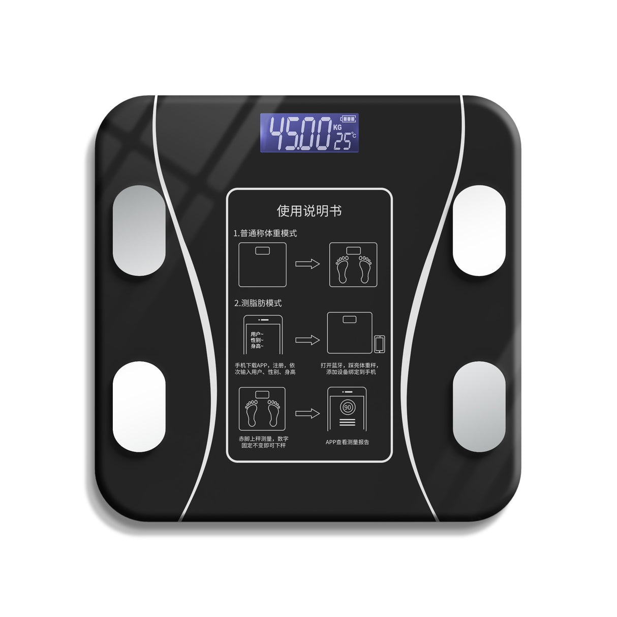 USB Rechargeable Smart Body Fat Scale – Digital Weight Scale for Health & Fitness | Accurate BMI & Body Composition Analyzer