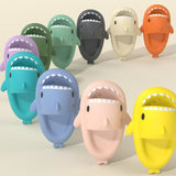 Cartoon Shark Slippers Funny Cutes Soft Slipper Indoor Outdoor  Shoes For Women Men Couples