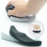 Ergonomic Mouse Wrist Rest Mouse Pad – Silicone Gel Non-Slip Streamline Wrist Support Mat for Office, Gaming & PC Use