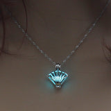 Colorful Glow-in-the-Dark Shell Necklace – Luminous Beach-Style Fashion Jewelry for Parties, Festivals & Summer Wear