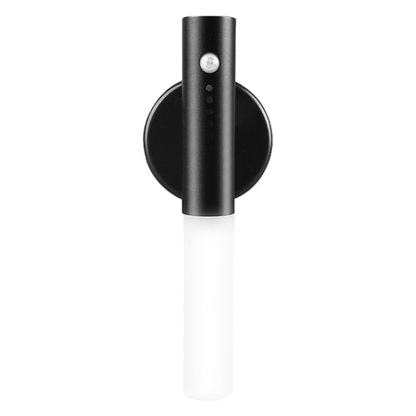 LED Motion Sensor Night Light – USB Rechargeable Magnetic Wood Wall Lamp | Wireless PIR Cabinet Light for Hallway, Closet & Porch