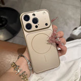 Magnetic MagSafe Phone Case – Nano Frosted Glass Armor Cover | Wireless Charging Case for iPhone 17 Air, 16, 15, 14, 13 Pro Max