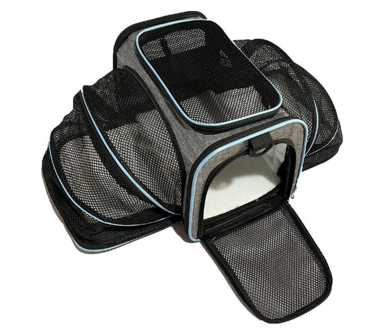 Pet Trolley Bag Mesh Car Kit – Portable Travel Carrier for Cats