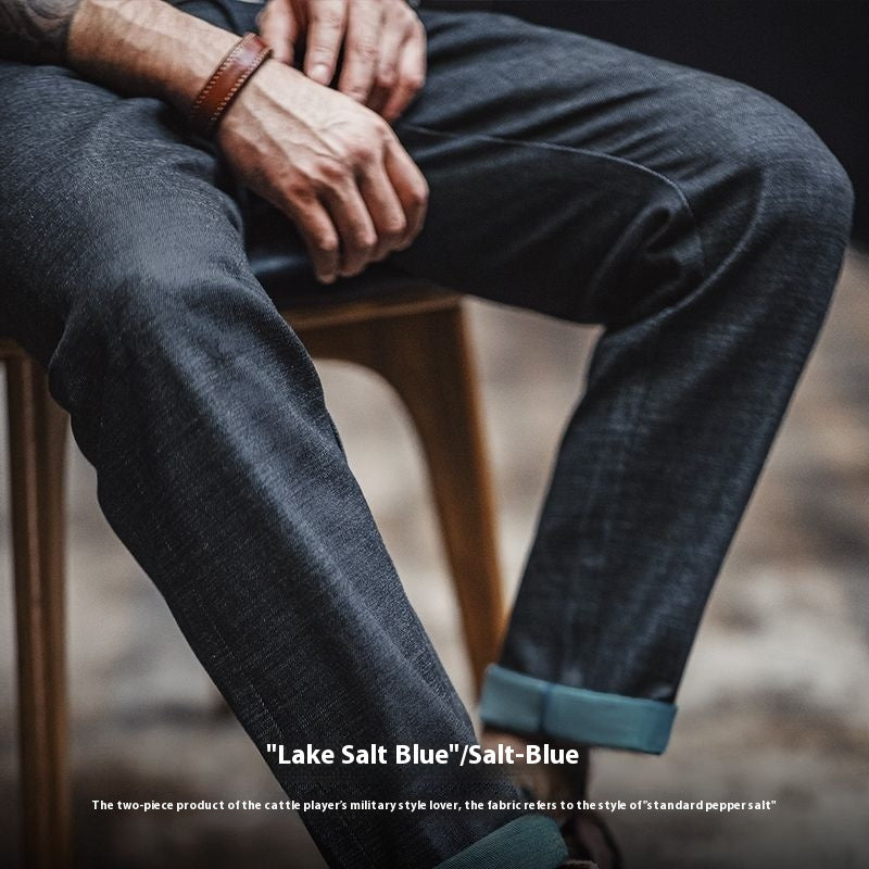 Men’s Workwear Retro Straight Jeans – Durable Vintage Straight-Leg Denim Pants | Casual Everyday Utility Jeans