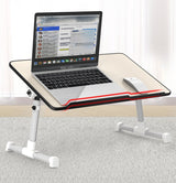 Height-Adjustable Laptop Stand Desk for Bed & Sofa (With in-built cooling fan)