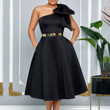 Valentine’s Day Sexy Evening Gown – Solid Color Elegant Long Dress for Women | Party, Date Night & Formal Wear