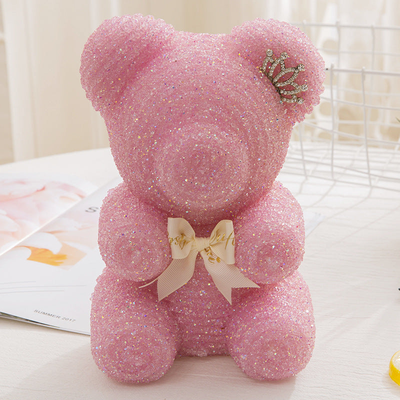 Diamond Crown Bear – Teacher’s Day Gift Plush with Crown | Cute Appreciation Gift for Teachers, Graduation & Thank You
