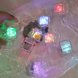 Light Emitting Bath Toys In Children's Bathroom