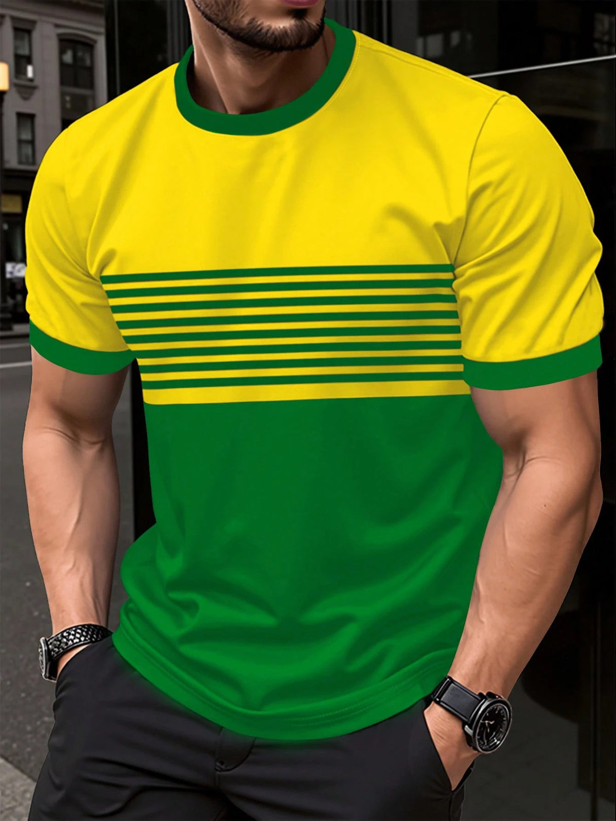 Men’s Minimalist Crew‑Neck Casual Short‑Sleeve Shirt – Soft, Lightweight Everyday Fashion Tee