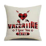 Valentine’s Day Red Pillowcase Cushion Cover – Romantic Heart Throw Pillow Cover for Sofa, Bed & Home Decor