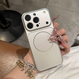 Magnetic MagSafe Phone Case – Nano Frosted Glass Armor Cover | Wireless Charging Case for iPhone 17 Air, 16, 15, 14, 13 Pro Max