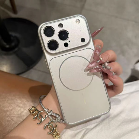 Magnetic MagSafe Phone Case – Nano Frosted Glass Armor Cover | Wireless Charging Case for iPhone 17 Air, 16, 15, 14, 13 Pro Max