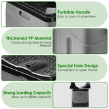 Portable Foldable Camping Toilet with Lid & Carry Bag - Emergency Travel Potty for Car, Hiking & Boating