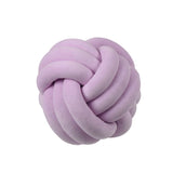 Knotted Plush Ball Round Throw Pillow – Soft Decorative Knot Cushion for Sofa, Bed & Home Décor