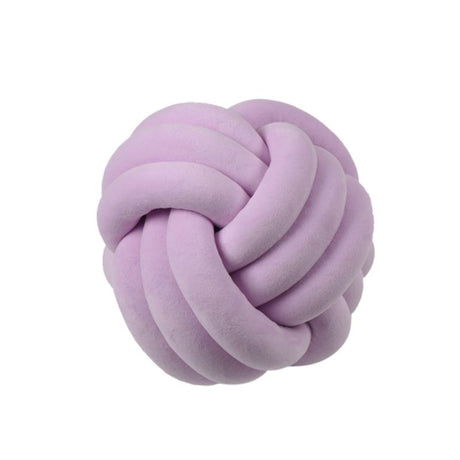 Knotted Plush Ball Round Throw Pillow – Soft Decorative Knot Cushion for Sofa, Bed & Home Décor