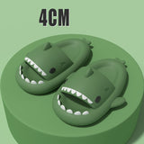 Cartoon Shark Slippers Funny Cutes Soft Slipper Indoor Outdoor  Shoes For Women Men Couples