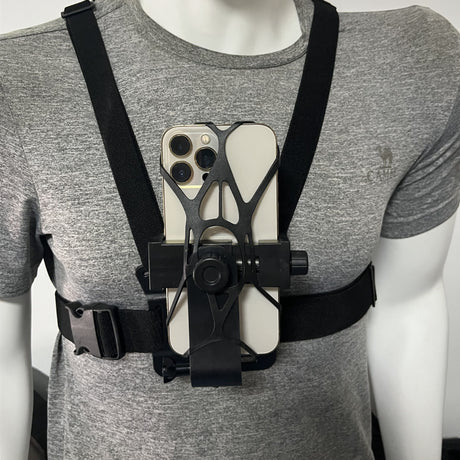 Adjustable Chest Mount Phone Holder – Hands-Free Recording