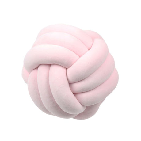 Knotted Plush Ball Round Throw Pillow – Soft Decorative Knot Cushion for Sofa, Bed & Home Décor