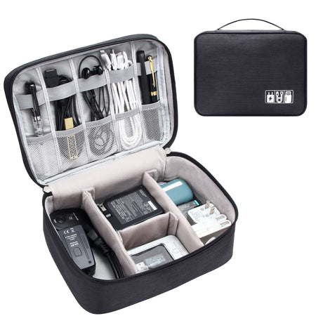 Waterproof Travel Electronics Organizer – Portable Cable & Charger Storage Case