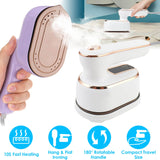 1000W Portable Handheld Garment Steamer – 10s Fast Heating Wrinkle Remover | 180° Rotatable Handle for Home, Office & Travel