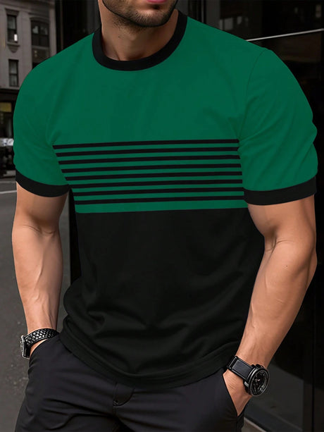 Men’s Minimalist Crew‑Neck Casual Short‑Sleeve Shirt – Soft, Lightweight Everyday Fashion Tee