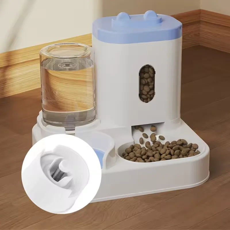 Dispensador automático de agua y comedero de gran capacidad para mascotas, gatos y perros. 