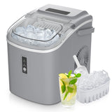 SIMZLIFE Portable Ice Maker Machine – 26.5 lbs/Day | 9 Ice Cubes in 6 Minutes | Auto-Cleaning Countertop Ice Maker with Basket & Scoop