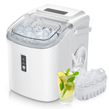 SIMZLIFE Portable Ice Maker Machine – 26.5 lbs/Day | 9 Ice Cubes in 6 Minutes | Auto-Cleaning Countertop Ice Maker with Basket & Scoop