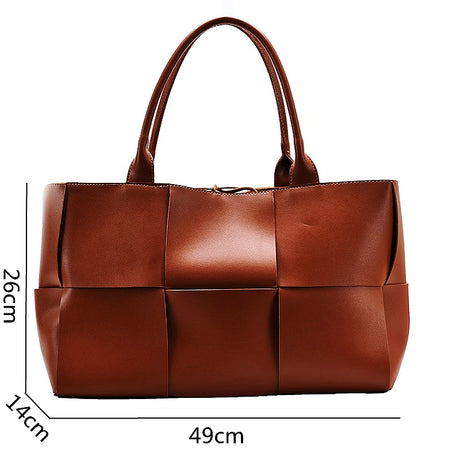 Woven Large Capacity Women’s Luxury Tote