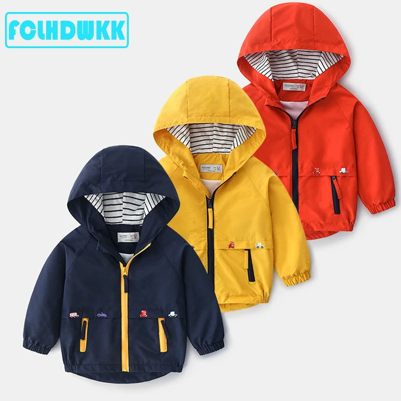 Baby Boys Winter Jacket – Warm Hooded Coat for Toddlers | Soft Fleece Lined Infant Outerwear