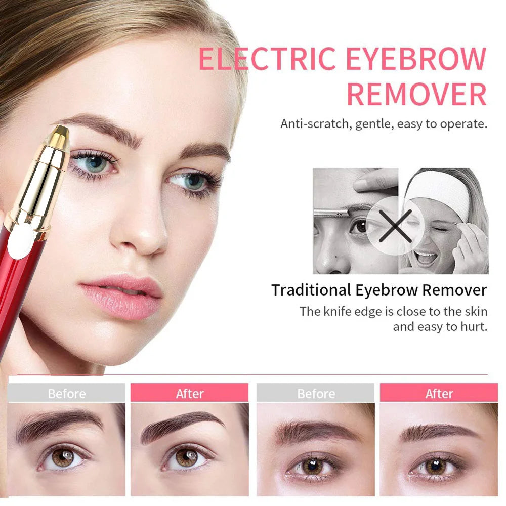 USB Rechargeable Painless Eyebrow Trimmer