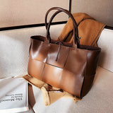 Woven Large Capacity Women’s Luxury Tote