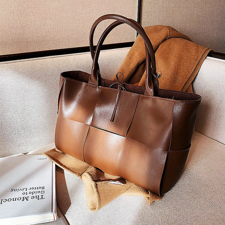 Woven Large Capacity Women’s Luxury Tote