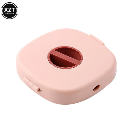 Rotating Cable Organizer & Winder Box – Portable Wire & Cord Storage with Phone Holder