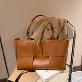 Woven Large Capacity Women’s Luxury Tote